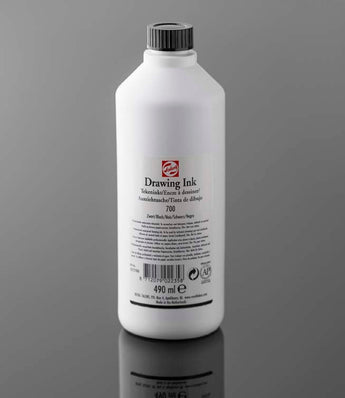 Talens Black - Black Tattoo Ink 16oz bottle